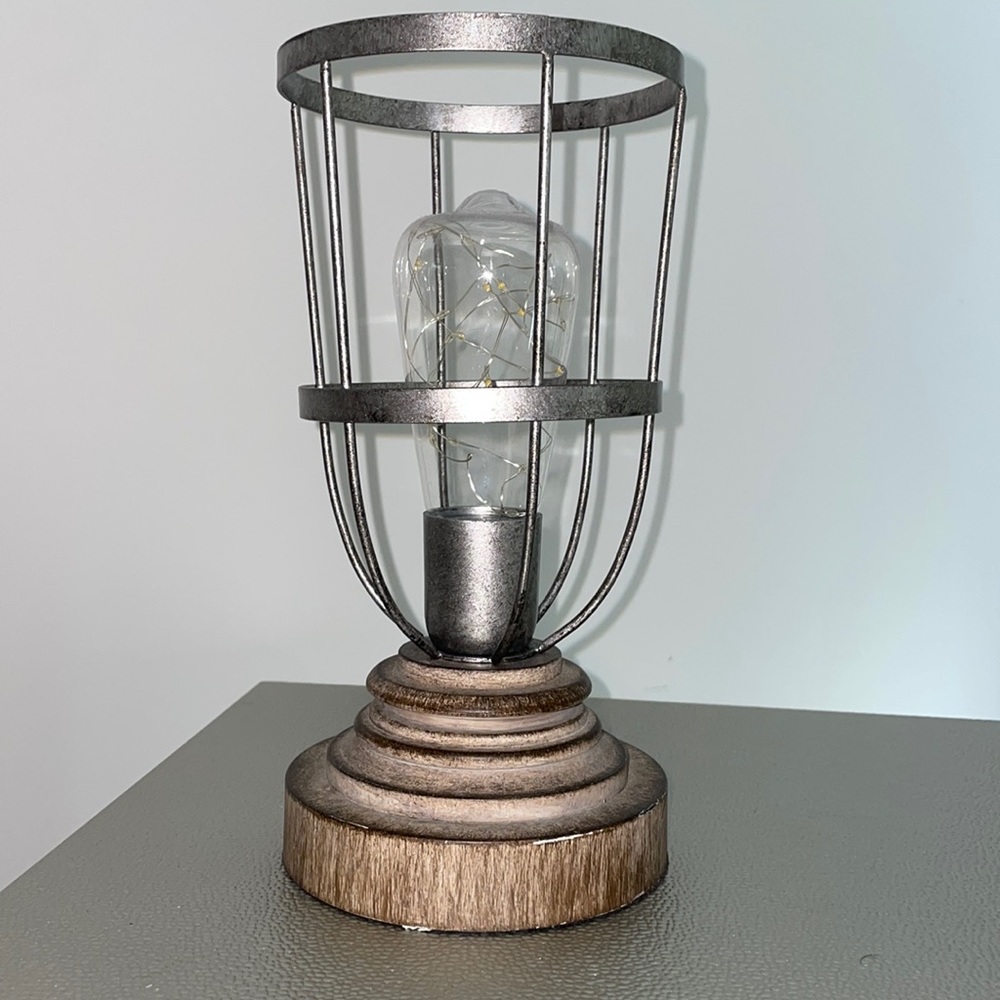 Home Decor : Lantern Farmhouse Lamp Battery Operated